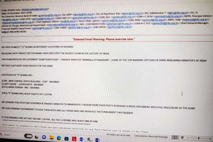 RBI, two private banks receive terror threats at 11 sites, turn out to be hoaxes | RBI, two private banks receive terror threats at 11 sites, turn out to be hoaxes