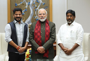 Telangana CM urges PM to release pending funds, fulfil commitments | Telangana CM urges PM to release pending funds, fulfil commitments Telangana CM urges PM to release pending funds, fulfil commitments | Telangana CM urges PM to release pending funds, fulfil commitments