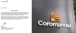Coromandel says normalcy restored after ammonia leak at Chennai plant | Coromandel says normalcy restored after ammonia leak at Chennai plant Coromandel says normalcy restored after ammonia leak at Chennai plant | Coromandel says normalcy restored after ammonia leak at Chennai plant