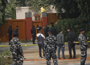 Israel Embassy security scare: Delhi Police teams scan area to collect more evidence | Israel Embassy security scare: Delhi Police teams scan area to collect more evidence
