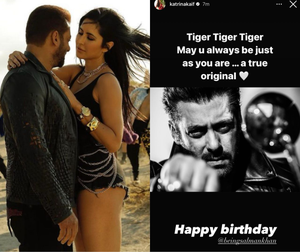 'May u always be a true original': Katrina's b'day wish for 'Tiger' Salman | 'May u always be a true original': Katrina's b'day wish for 'Tiger' Salman 'May u always be a true original': Katrina's b'day wish for 'Tiger' Salman | 'May u always be a true original': Katrina's b'day wish for 'Tiger' Salman