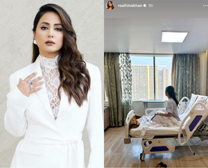 Hina Khan hospitalised due to high fever, says 'will bounce back' | Hina Khan hospitalised due to high fever, says 'will bounce back'