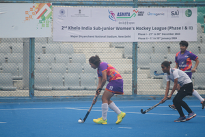 Sub-jr Women's Hockey: Raja Karan and Pritam Siwach Hockey win matches | Sub-jr Women's Hockey: Raja Karan and Pritam Siwach Hockey win matches