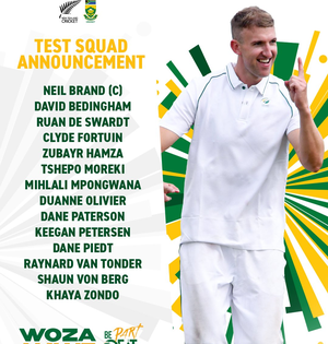 Neil Brand to lead South Africa squad sans main players in Test series Vs New Zealand | Neil Brand to lead South Africa squad sans main players in Test series Vs New Zealand