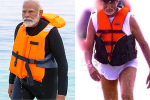 Big B mirrors PM Modi's style in witty post, fans say 'Modi vs AB' | Big B mirrors PM Modi's style in witty post, fans say 'Modi vs AB' Big B mirrors PM Modi's style in witty post, fans say 'Modi vs AB' | Big B mirrors PM Modi's style in witty post, fans say 'Modi vs AB'
