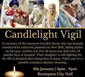 Son holds vigil seeking justice for Sikh parents slain in Canada | Son holds vigil seeking justice for Sikh parents slain in Canada