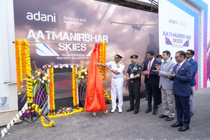 Adani Group unveils first indigenously-manufactured Drishti 10 UAV for Navy | Adani Group unveils first indigenously-manufactured Drishti 10 UAV for Navy Adani Group unveils first indigenously-manufactured Drishti 10 UAV for Navy | Adani Group unveils first indigenously-manufactured Drishti 10 UAV for Navy