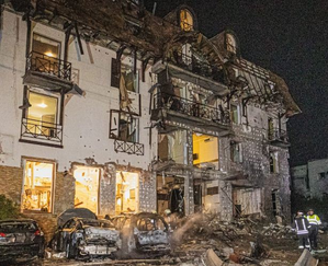 Russian rockets strike hotel in Ukraine's 2nd largest city, 10 people injured | Russian rockets strike hotel in Ukraine's 2nd largest city, 10 people injured