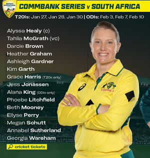 Australia name women's white-ball squads for multi-format South Africa series | Australia name women's white-ball squads for multi-format South Africa series