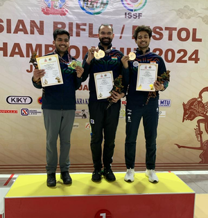 Akhil, Aishwary help India to a 1-2 finish in men's 50m rifle 3P event at Jakarta | Akhil, Aishwary help India to a 1-2 finish in men's 50m rifle 3P event at Jakarta Akhil, Aishwary help India to a 1-2 finish in men's 50m rifle 3P event at Jakarta | Akhil, Aishwary help India to a 1-2 finish in men's 50m rifle 3P event at Jakarta