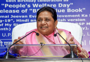 LS polls: BSP chief Mayawati changes her caste arithmetic, focuses on non-Muslims in UP's first phase | LS polls: BSP chief Mayawati changes her caste arithmetic, focuses on non-Muslims in UP's first phase