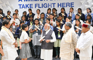 India has three times more women pilots than world's average: PM Modi | India has three times more women pilots than world's average: PM Modi India has three times more women pilots than world's average: PM Modi | India has three times more women pilots than world's average: PM Modi
