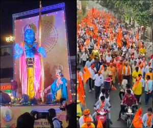 Maha hails Lord Ram with poojas, temple bells, prasad and colourful celebrations | Maha hails Lord Ram with poojas, temple bells, prasad and colourful celebrations Maha hails Lord Ram with poojas, temple bells, prasad and colourful celebrations | Maha hails Lord Ram with poojas, temple bells, prasad and colourful celebrations