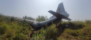 Myanmar military aircraft overshoots runway in Mizoram, 8 crew injured, flight operations suspended | Myanmar military aircraft overshoots runway in Mizoram, 8 crew injured, flight operations suspended
