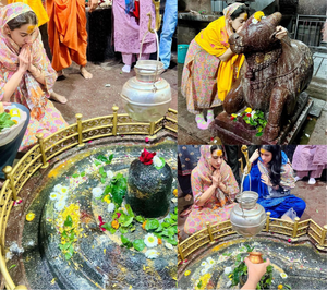 Sara Ali Khan visits Grishneshwar Jyotirlinga temple, performs rudrabhishek | Sara Ali Khan visits Grishneshwar Jyotirlinga temple, performs rudrabhishek Sara Ali Khan visits Grishneshwar Jyotirlinga temple, performs rudrabhishek | Sara Ali Khan visits Grishneshwar Jyotirlinga temple, performs rudrabhishek