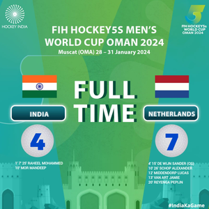 Hockey5s Men's WC: India lose 4-7 to Netherlands in quarters | Hockey5s Men's WC: India lose 4-7 to Netherlands in quarters Hockey5s Men's WC: India lose 4-7 to Netherlands in quarters | Hockey5s Men's WC: India lose 4-7 to Netherlands in quarters