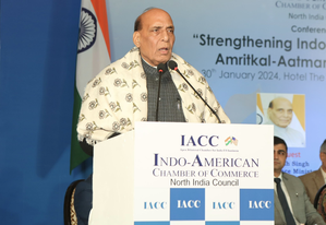 Investments here can give US companies high returns: Rajnath Singh | Investments here can give US companies high returns: Rajnath Singh Investments here can give US companies high returns: Rajnath Singh | Investments here can give US companies high returns: Rajnath Singh