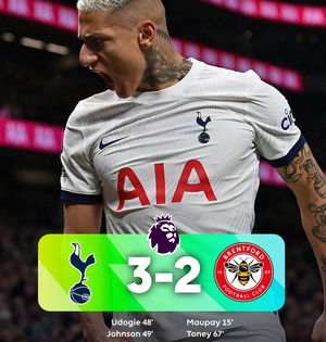Premier League: Spurs record epic turnaround 3-2 win over Brentford | Premier League: Spurs record epic turnaround 3-2 win over Brentford