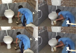 K’taka: Another video of student cleaning school toilet goes viral | K’taka: Another video of student cleaning school toilet goes viral