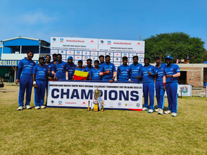 Nagesh Trophy: Karnataka beat Andhra Pradesh by 9 wickets in a thrilling final to clinch title | Nagesh Trophy: Karnataka beat Andhra Pradesh by 9 wickets in a thrilling final to clinch title