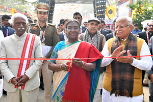 President Murmu inaugurates 37th Surajkund International Crafts Fair | President Murmu inaugurates 37th Surajkund International Crafts Fair President Murmu inaugurates 37th Surajkund International Crafts Fair | President Murmu inaugurates 37th Surajkund International Crafts Fair
