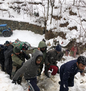 Army assists civilians in carrying mortal remains of accident victims | Army assists civilians in carrying mortal remains of accident victims Army assists civilians in carrying mortal remains of accident victims | Army assists civilians in carrying mortal remains of accident victims