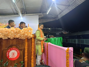 Tripura CM flags off upgraded Agartala-Deoghar Express | Tripura CM flags off upgraded Agartala-Deoghar Express Tripura CM flags off upgraded Agartala-Deoghar Express | Tripura CM flags off upgraded Agartala-Deoghar Express