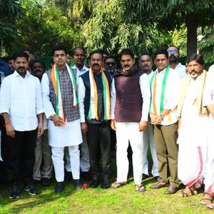 Shock to BRS as sitting MP joins Congress | Shock to BRS as sitting MP joins Congress