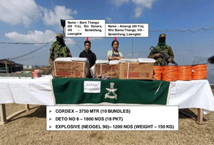 Assam Rifles seizes large cache of explosives in Mizoram; two held | Assam Rifles seizes large cache of explosives in Mizoram; two held Assam Rifles seizes large cache of explosives in Mizoram; two held | Assam Rifles seizes large cache of explosives in Mizoram; two held