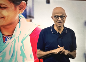 Will empower Indian developers to build AI products for the world: Nadella | Will empower Indian developers to build AI products for the world: Nadella