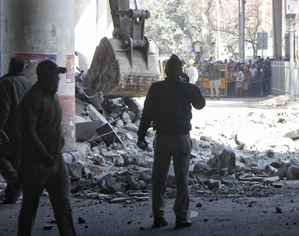 Man dies as wall of Delhi Metro's Gokulpuri station wall collapses, FIR lodged, two DMRC officials suspended (Second Lead) | Man dies as wall of Delhi Metro's Gokulpuri station wall collapses, FIR lodged, two DMRC officials suspended (Second Lead) Man dies as wall of Delhi Metro's Gokulpuri station wall collapses, FIR lodged, two DMRC officials suspended (Second Lead) | Man dies as wall of Delhi Metro's Gokulpuri station wall collapses, FIR lodged, two DMRC officials suspended (Second Lead)