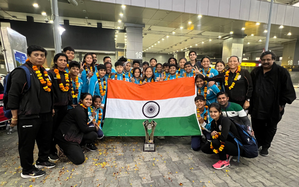 India U19 girls team returns to a grand welcome in New Delhi | India U19 girls team returns to a grand welcome in New Delhi India U19 girls team returns to a grand welcome in New Delhi | India U19 girls team returns to a grand welcome in New Delhi