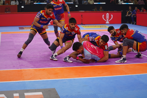 PKL 10: U.P Yoddhas eye victory against Jaipur Pink Panthers in last match in Kolkata | PKL 10: U.P Yoddhas eye victory against Jaipur Pink Panthers in last match in Kolkata