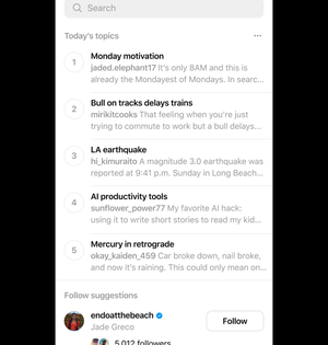 Meta testing 'trending topics' feature on Threads | Meta testing 'trending topics' feature on Threads Meta testing 'trending topics' feature on Threads | Meta testing 'trending topics' feature on Threads