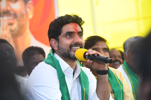 Lokesh dares Jagan for debate on corruption charges | Lokesh dares Jagan for debate on corruption charges Lokesh dares Jagan for debate on corruption charges | Lokesh dares Jagan for debate on corruption charges