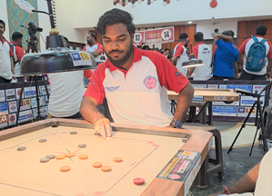 Carrom Challenger’s Trophy 2023-2024: Sri Lankan Chamara, Maldives' Ali fight back to record victories | Carrom Challenger’s Trophy 2023-2024: Sri Lankan Chamara, Maldives' Ali fight back to record victories