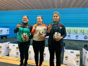 Pistol ace Manu Bhaker shoots yet another World Cup medal in Granada | Pistol ace Manu Bhaker shoots yet another World Cup medal in Granada Pistol ace Manu Bhaker shoots yet another World Cup medal in Granada | Pistol ace Manu Bhaker shoots yet another World Cup medal in Granada