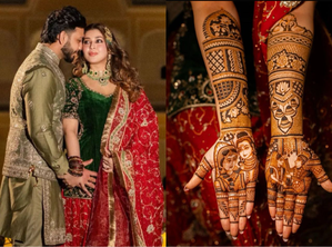 Sonarika Bhadoria flaunts Shiv-Parvati mehendi design at her nuptials | Sonarika Bhadoria flaunts Shiv-Parvati mehendi design at her nuptials Sonarika Bhadoria flaunts Shiv-Parvati mehendi design at her nuptials | Sonarika Bhadoria flaunts Shiv-Parvati mehendi design at her nuptials