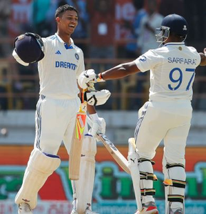 3rd Test: Jaiswal’s double ton, Sarfaraz & Gill's fifties help India set mammoth 557-run target for Eng | 3rd Test: Jaiswal’s double ton, Sarfaraz & Gill's fifties help India set mammoth 557-run target for Eng