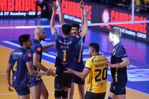 PVL Season 3: Chennai Blitz stun Kochi Blue Spikers with dominant performance at home | PVL Season 3: Chennai Blitz stun Kochi Blue Spikers with dominant performance at home