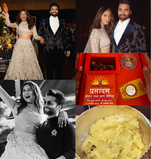 Ram Mandir prasad and 'sooji ka halwa': Double dose of joy for Rakul-Jackky | Ram Mandir prasad and 'sooji ka halwa': Double dose of joy for Rakul-Jackky