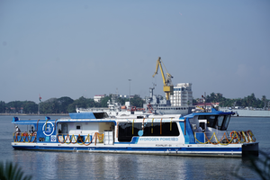 PM Modi launches India’s first indigenously-built hydrogen-powered ferry | PM Modi launches India’s first indigenously-built hydrogen-powered ferry PM Modi launches India’s first indigenously-built hydrogen-powered ferry | PM Modi launches India’s first indigenously-built hydrogen-powered ferry