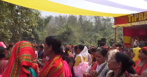 Tripura tribal party blocks state's lifeline over ‘Greater Tipraland’ demand | Tripura tribal party blocks state's lifeline over ‘Greater Tipraland’ demand Tripura tribal party blocks state's lifeline over ‘Greater Tipraland’ demand | Tripura tribal party blocks state's lifeline over ‘Greater Tipraland’ demand