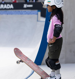 World Skateboarding Tour 2024: 8-Year-Old Zarah From India Makes Waves as the Youngest Competitor; Watch Video (Watch Video) | World Skateboarding Tour 2024: 8-Year-Old Zarah From India Makes Waves as the Youngest Competitor; Watch Video (Watch Video)