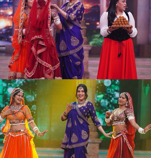 'Dance Deewane' contestants get laddoos from Madhuri Dixit for ‘Choli Ke Peeche’ act | 'Dance Deewane' contestants get laddoos from Madhuri Dixit for ‘Choli Ke Peeche’ act