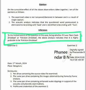 K’taka BJP Posts ‘FSL Report’, Claims Pro-Pak Slogans Were Raised | K’taka BJP Posts ‘FSL Report’, Claims Pro-Pak Slogans Were Raised K’taka BJP Posts ‘FSL Report’, Claims Pro-Pak Slogans Were Raised | K’taka BJP Posts ‘FSL Report’, Claims Pro-Pak Slogans Were Raised