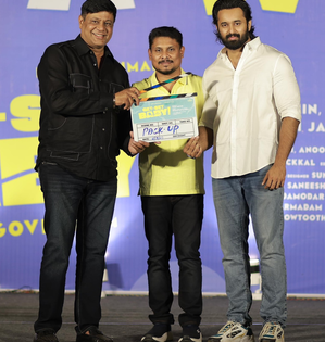 Malayalam star Unni Mukundan wraps up shoot of his 40th film, 'Get Set, Baby' | Malayalam star Unni Mukundan wraps up shoot of his 40th film, 'Get Set, Baby'