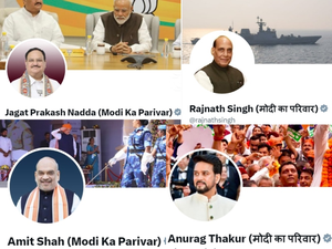'Modi Ka Parivar' becomes BJP's new poll pitch; ministers and top leaders throw weight behind | 'Modi Ka Parivar' becomes BJP's new poll pitch; ministers and top leaders throw weight behind