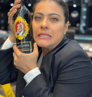 Watch: Kajol drops pic with wine bottle, says ‘I may not drink but can get a good laugh’ | Watch: Kajol drops pic with wine bottle, says ‘I may not drink but can get a good laugh’