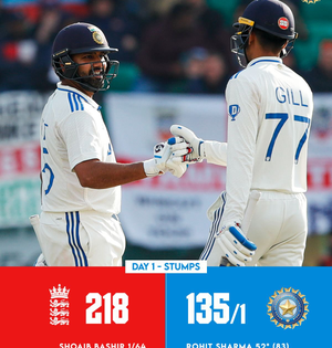 5th Test: Jaiswal & Rohit fifties put India in commanding position after Kuldeep & Ashwin bamboozle England | 5th Test: Jaiswal & Rohit fifties put India in commanding position after Kuldeep & Ashwin bamboozle England 5th Test: Jaiswal & Rohit fifties put India in commanding position after Kuldeep & Ashwin bamboozle England | 5th Test: Jaiswal & Rohit fifties put India in commanding position after Kuldeep & Ashwin bamboozle England
